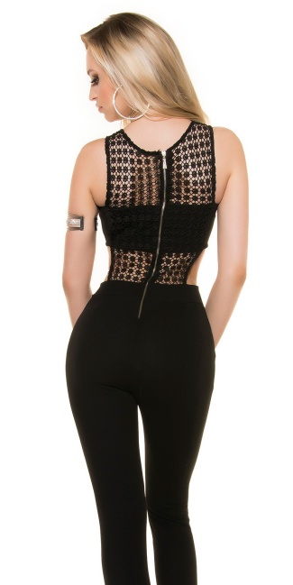 jumpsuit with lace Taylor S. Look! Black